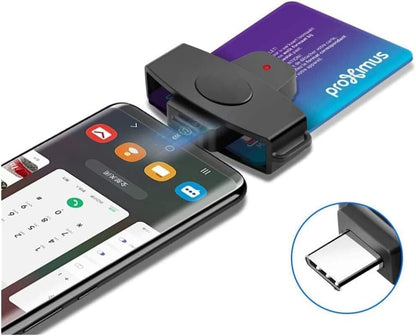 USB C Smart Card Reader, DOD Military CAC Common Access-Bank, for Windows Mac OS