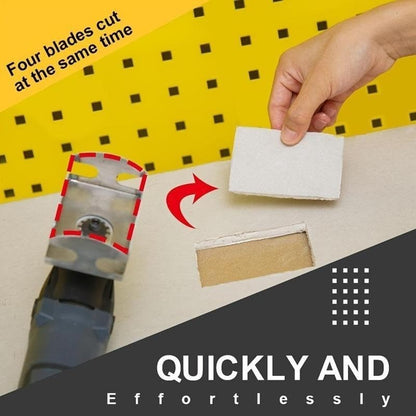 2Pcs Drywall Outlet Slot Cutter Oscillating Tool to Cut in Single Gang Wall Box