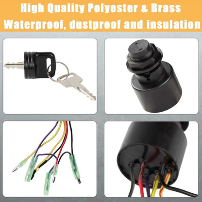 87-17009A5 Boat Motor Ignition Key Switch For Mercury Outboard Motors 3 Pos S7R1