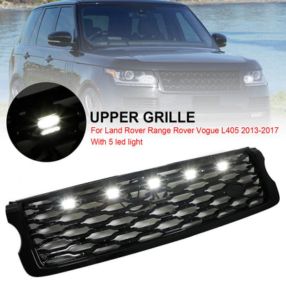 Front Bumper Upper Grill For Land Rover Range Rover Vogue L405 2013-17 W/LED