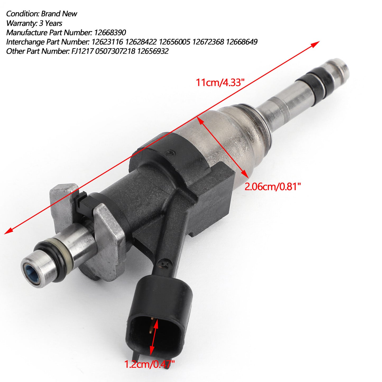 8PCS Fuel Injectors 12668390 For 2014-2017 Chevrolet GMC GM Trucks 4.3L & 5.3L
