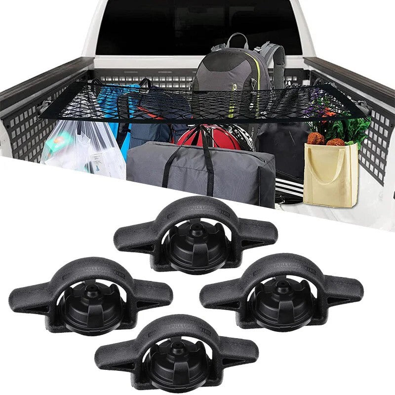 4PCS Cargo Truck Bed Tie Down Cleats For 2005-2020 Toyota Tacoma Black