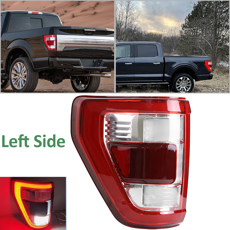 For Ford F-150 2021 2022 2023 LED Rear Tail Light Lamp w/ Blind Spot Left Side