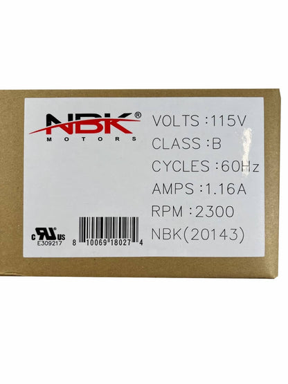 Solid Spare NBK 20143 Convection Room Blower Motor For Quadrafire 812-4900 812-4540