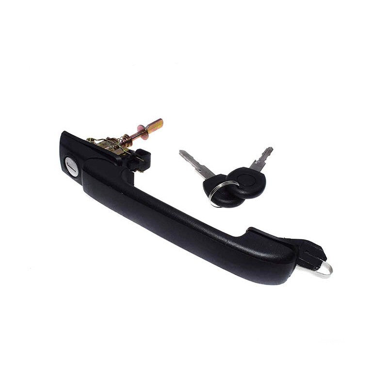 Front Outside Door Handles Set Black w/ Keys for 1993-1998 VW Jetta Golf