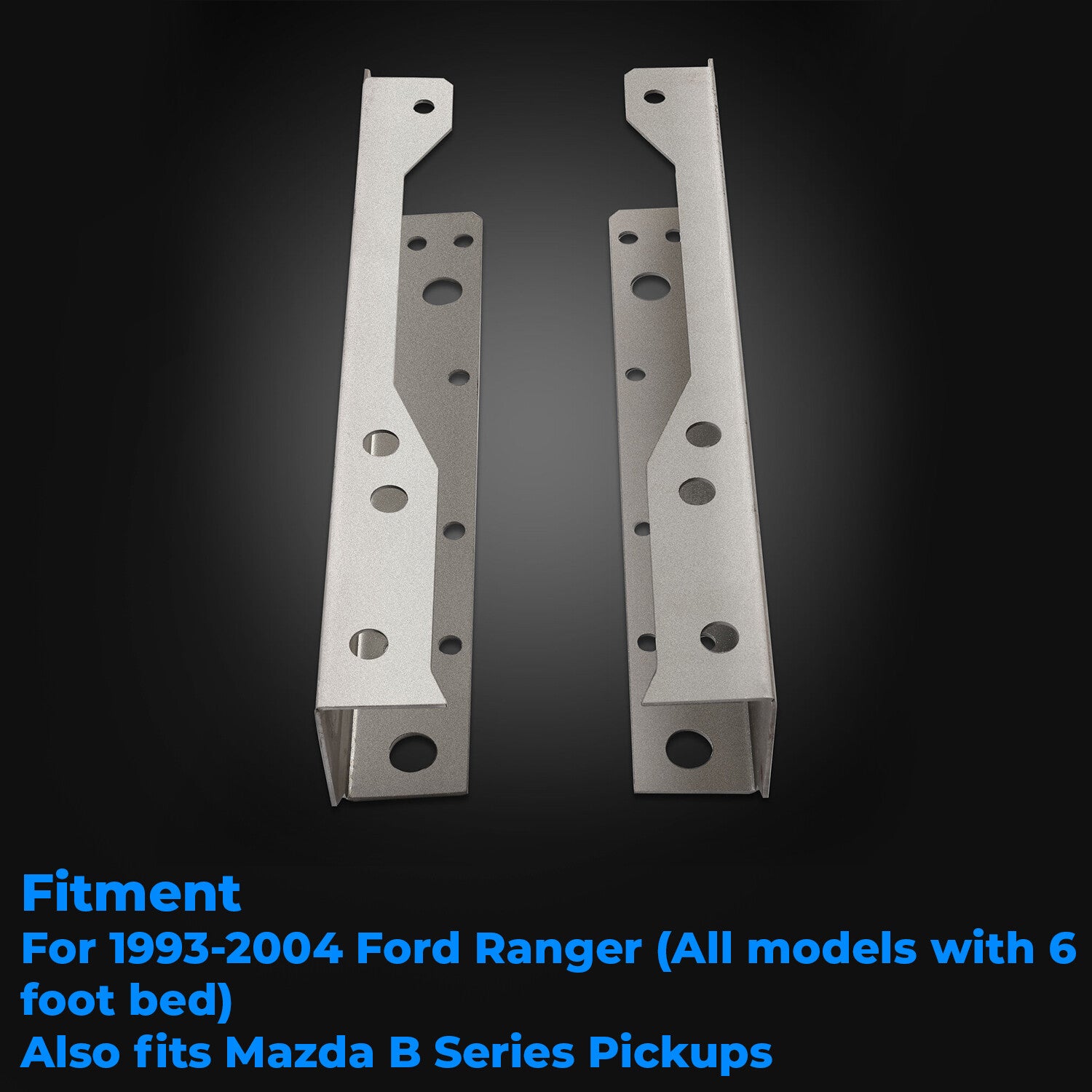Solid Spare Rear Frame Weld-On Rot/Fix/Repair Channels For Ford Ranger 1993-2004 w/ 6 foot