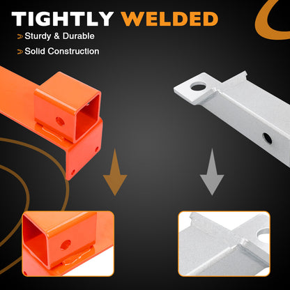 Red 2" Trailer Hitch Receivers Kit For ZT Elite Magnum Avengers Mavericks 18-20