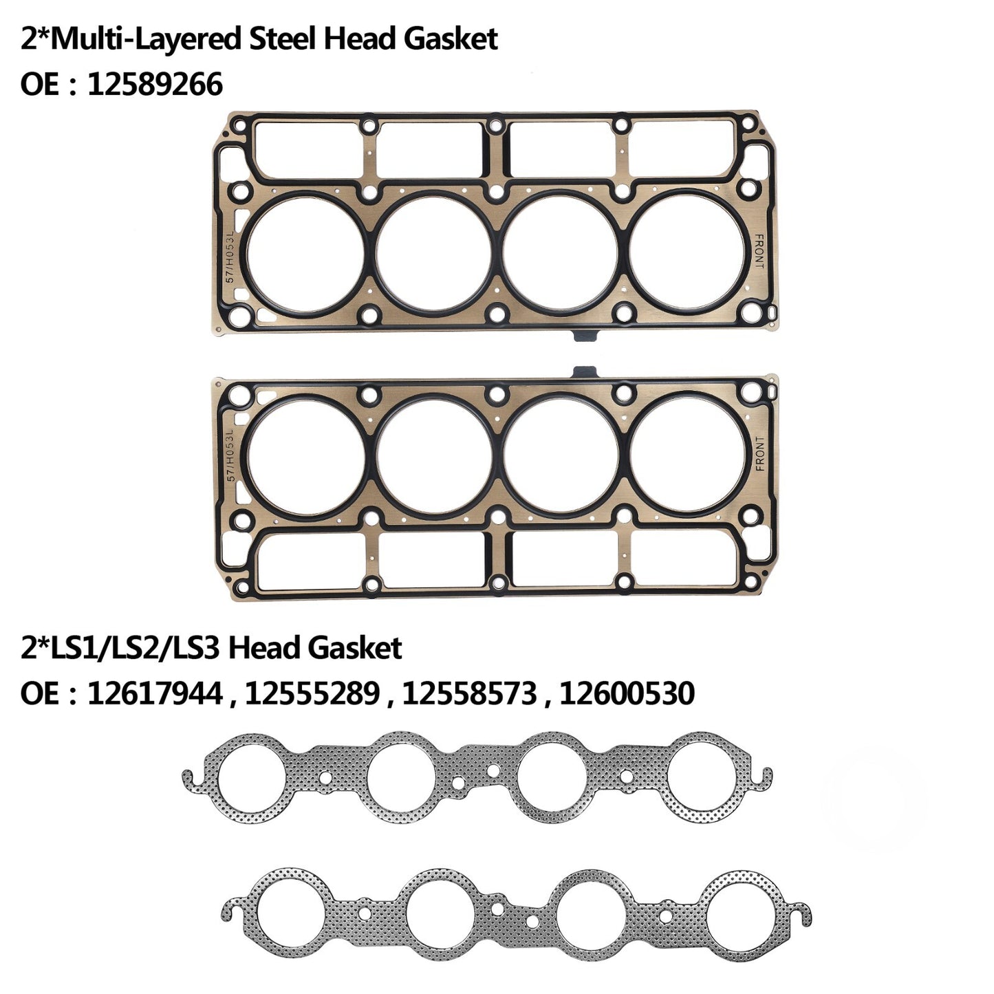 Head Full Gasket Set for 02-11 Chevy Silverado 1500 Express GMC Sierra 5.3L 4.8L