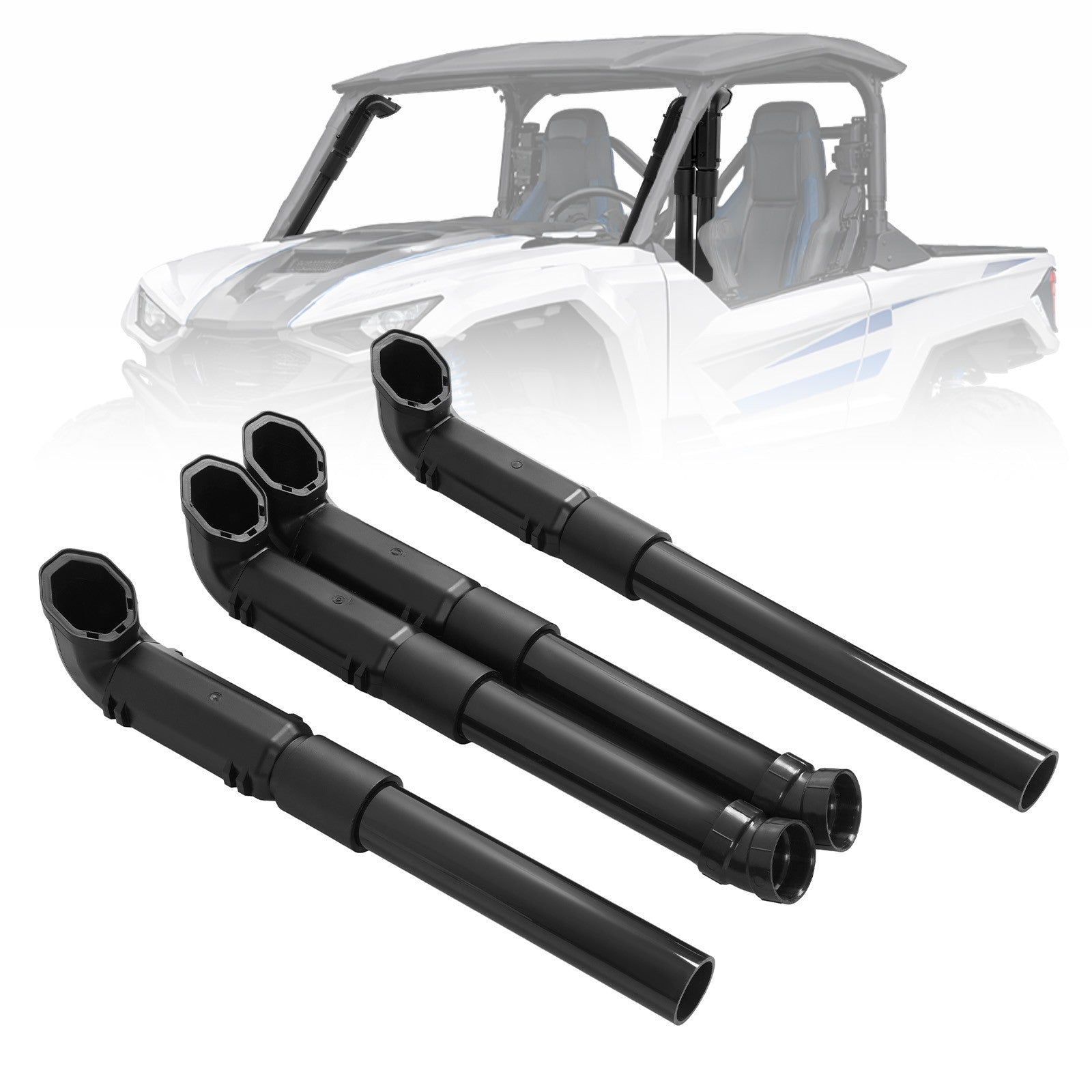 Solid Spare Black Off Road Snorkel Kits For Yamaha Wolverine RMAX2 1000 Sport 2021 2022 2023