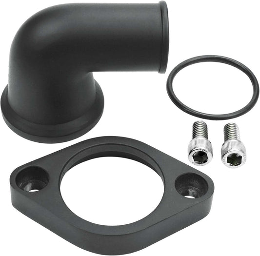 FOR SBC BBC CHEVY SWIVEL POLISHED WATER NECK THERMOSTAT HOUSING 327 350 396