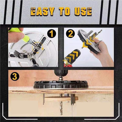 Adjustable Punching Saw Circle Round Hole Cutter Wood Drywall Drill Bit Saw Tool