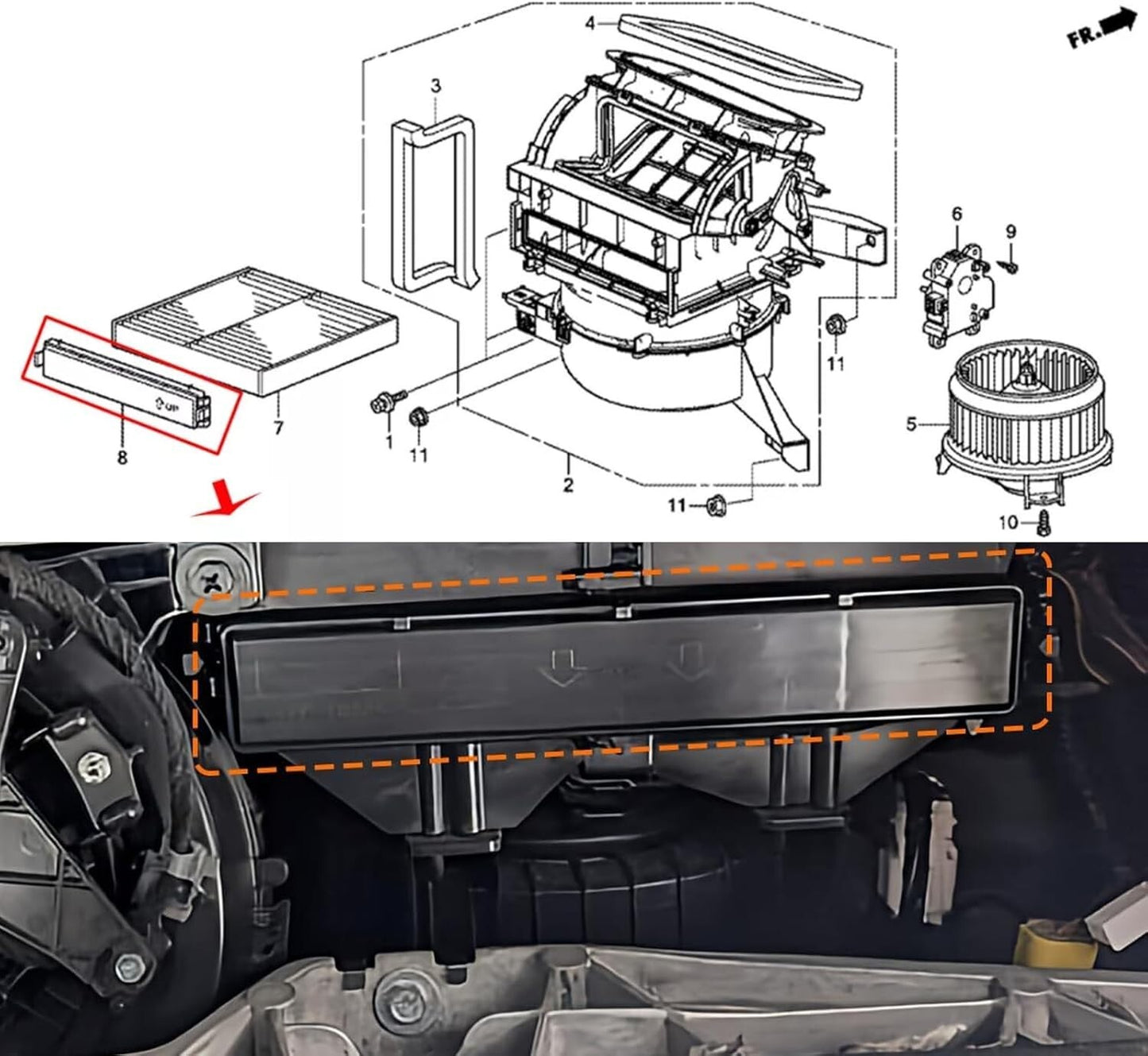 New Lid blower Cover For Honda CR-V HR-V CR-Z Insight 2010-20 80292-TF0-003