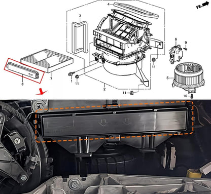 New Lid blower Cover For Honda CR-V HR-V CR-Z Insight 2010-20 80292-TF0-003
