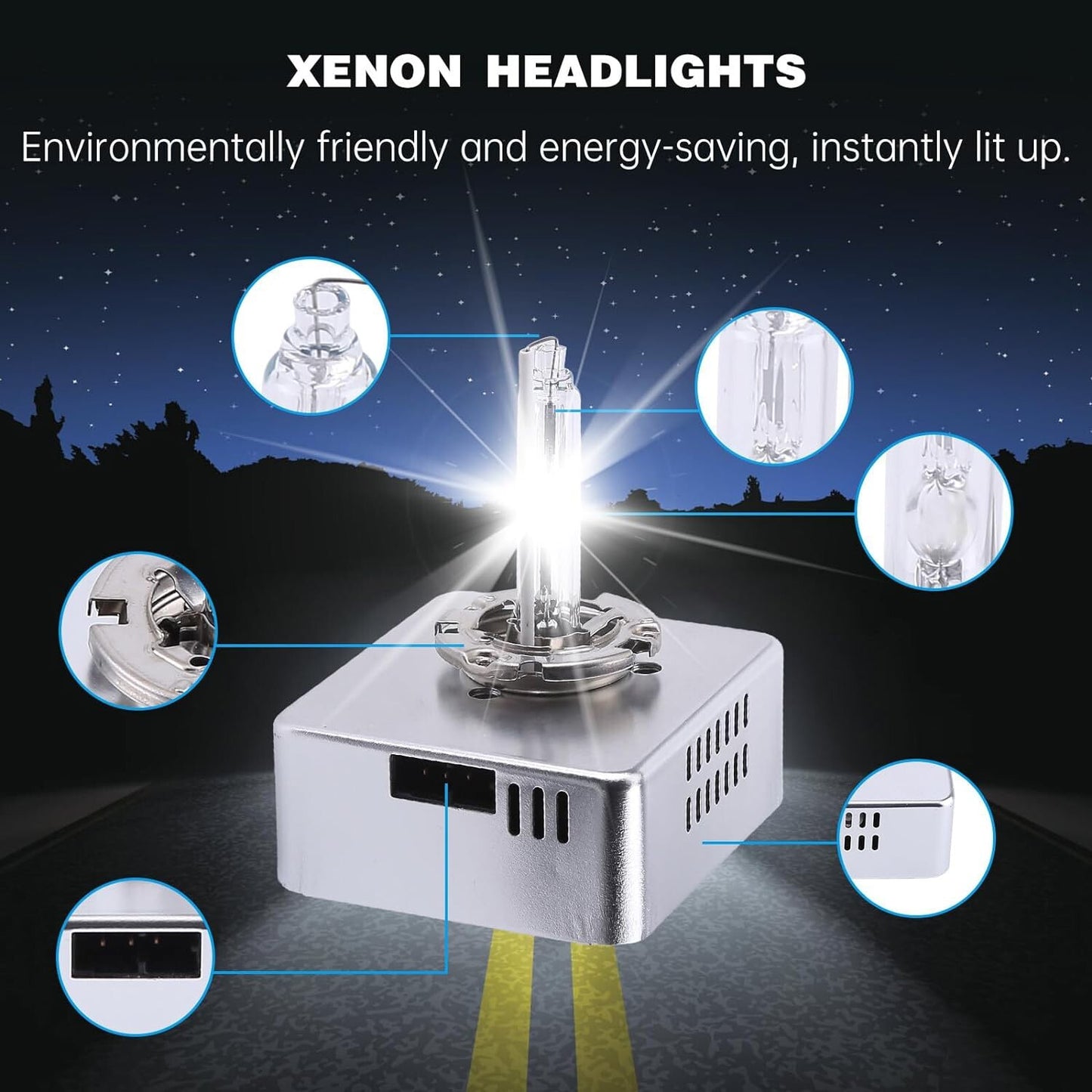 2X D5S Xenon Headlight HID Bulb For Chevrolet Silverado 1500 GMC Sierra Terrain