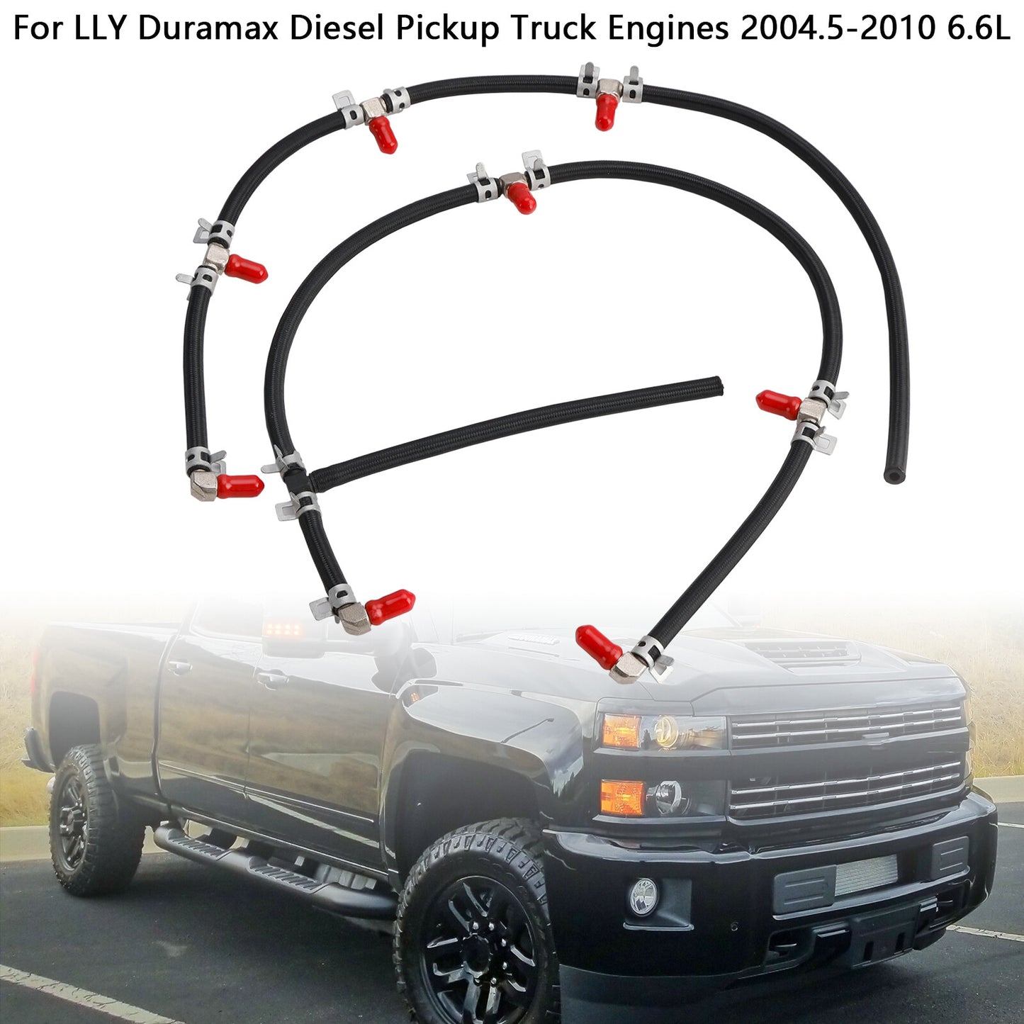 Fuel Injector Return Line Kit Fits Duramax 2004-2010 6.6L Diesel Truck Engines