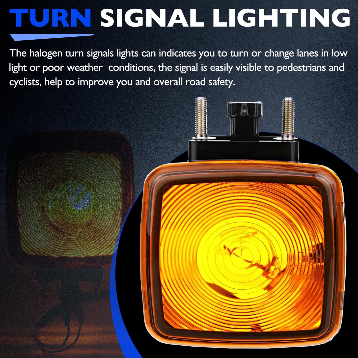 Halogen Turn Signal Lighting Side Marker Lamp Aseembly For 90-09 Chevy GMC C5500