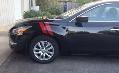3" Dual Fender Stripe Hash Mark Stripe Decal Graphic Kit For Nissan Altima