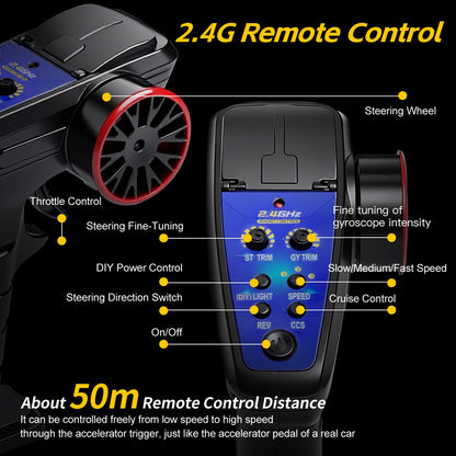 Wltoys 244016 2.4G 1:24 Scale 2WD High Speed Racing Off Road Remote Control Car