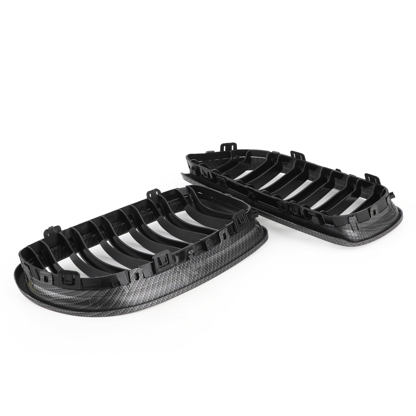 Front Kidney Grill Grilles Carbon Fiber Fit BMW E90/E91 LCI 3 Series 2008-2012