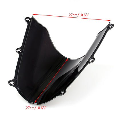 Windshield WindScreen Double Bubble For Honda CBR600RR 2005-2006 Black