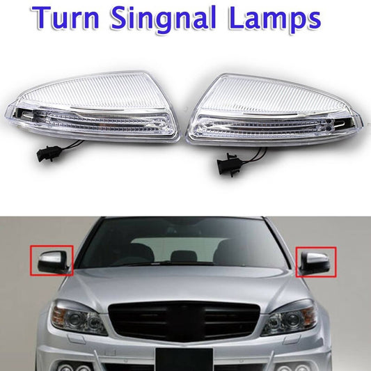 Solid Spare Pair Door Mirror Turn Signal Light Fits Mercedes Benz C250 C300 C350 C63 2008-14