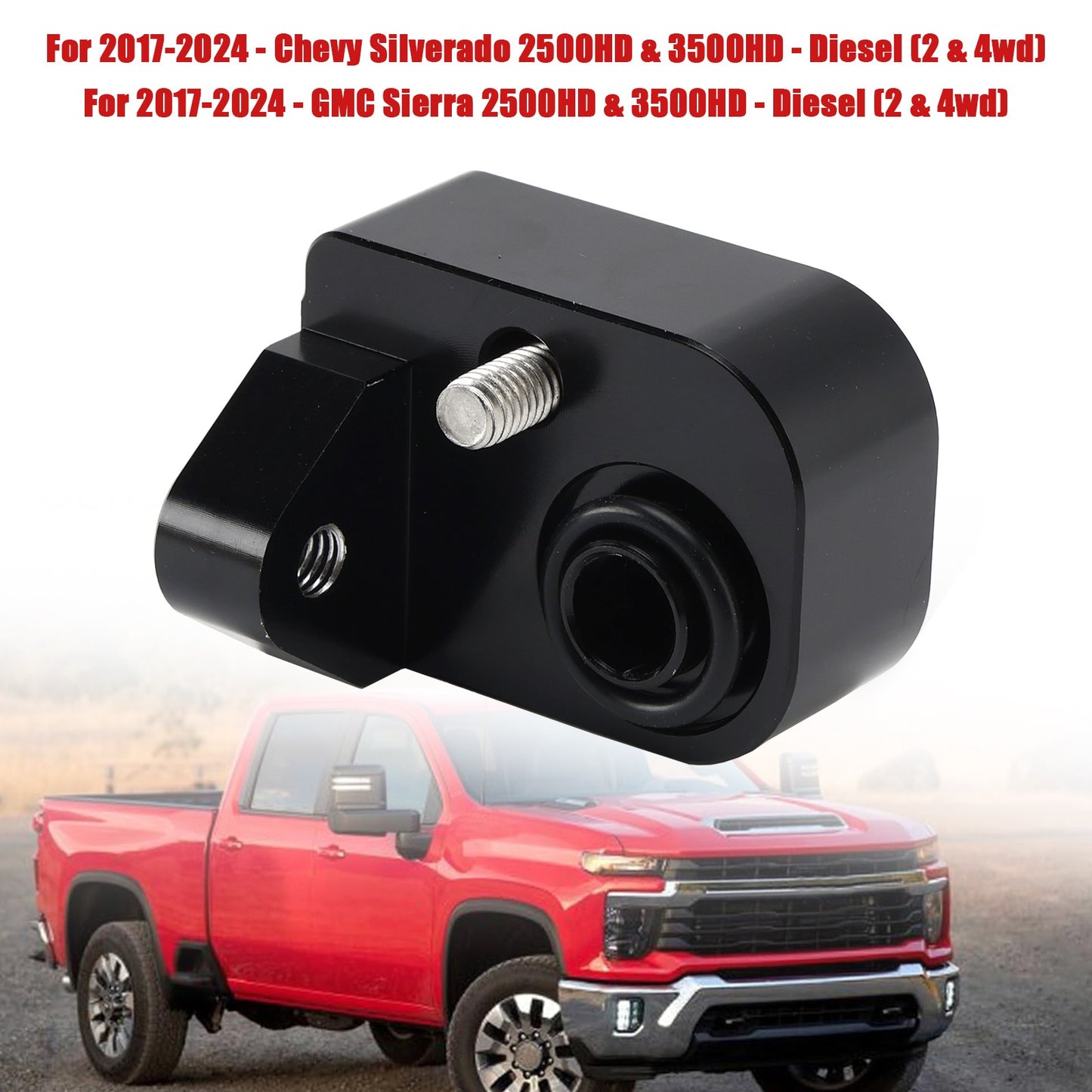 Temperature Air Intake Sensor Spacer Kit For 2017-2024 Chevy GM 6.6L Diesel US.