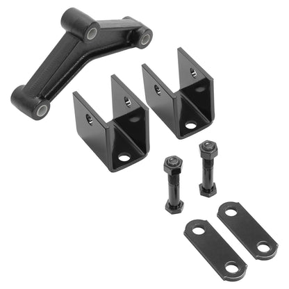 Solid Spare Trailer Axle Shackle Kit Powder Coated Equalizer+ Shackle Strap +Hanger Kit