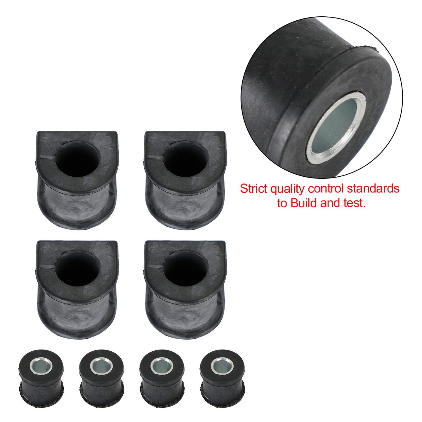 8Pcs Front+Rear Sway Bar Bushes Kit For Toyota Landcruiser 80 Series 1993-97 V1