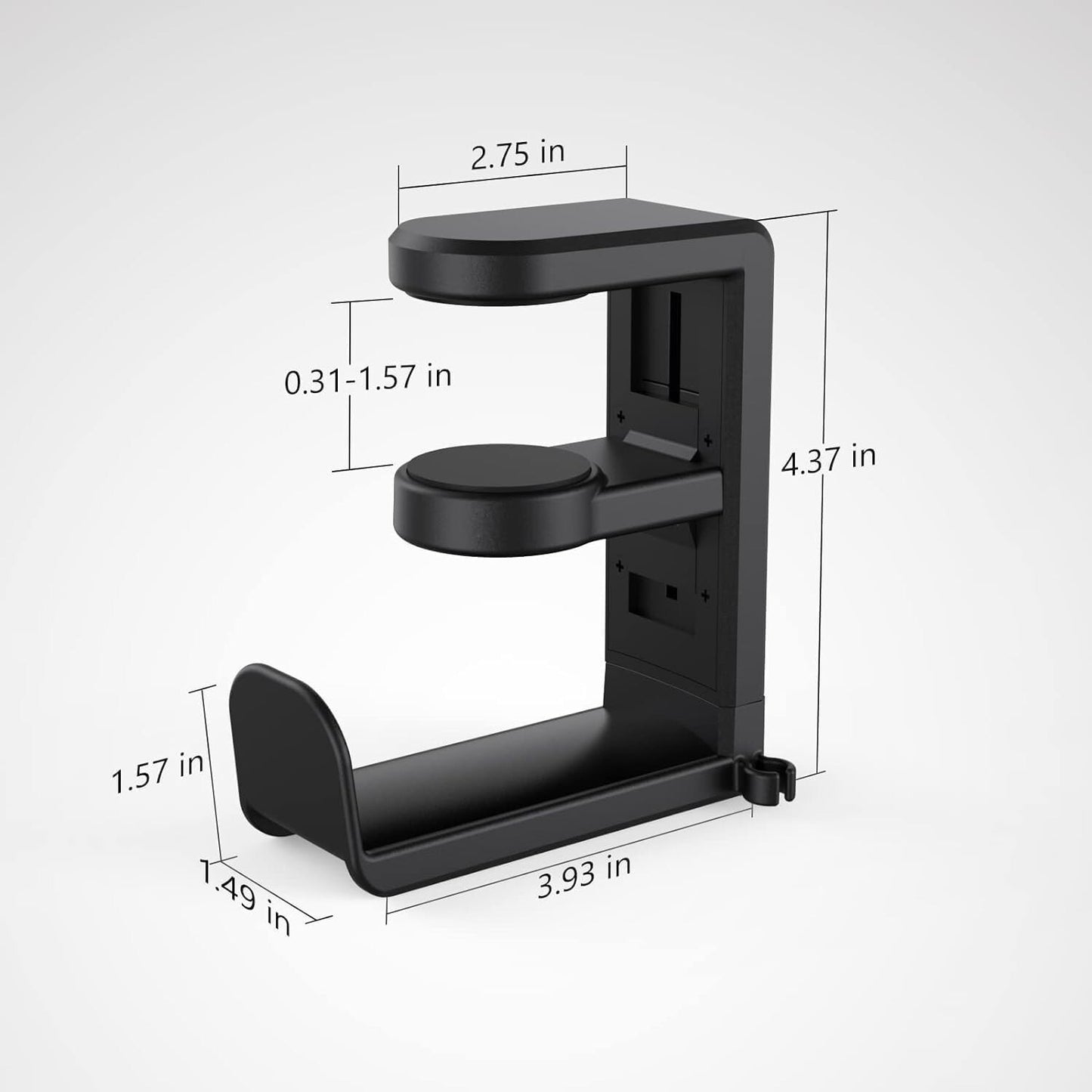 PC Gaming Headset Headphone Hook Holder Hanger Mount Under Desk +Cable Clip