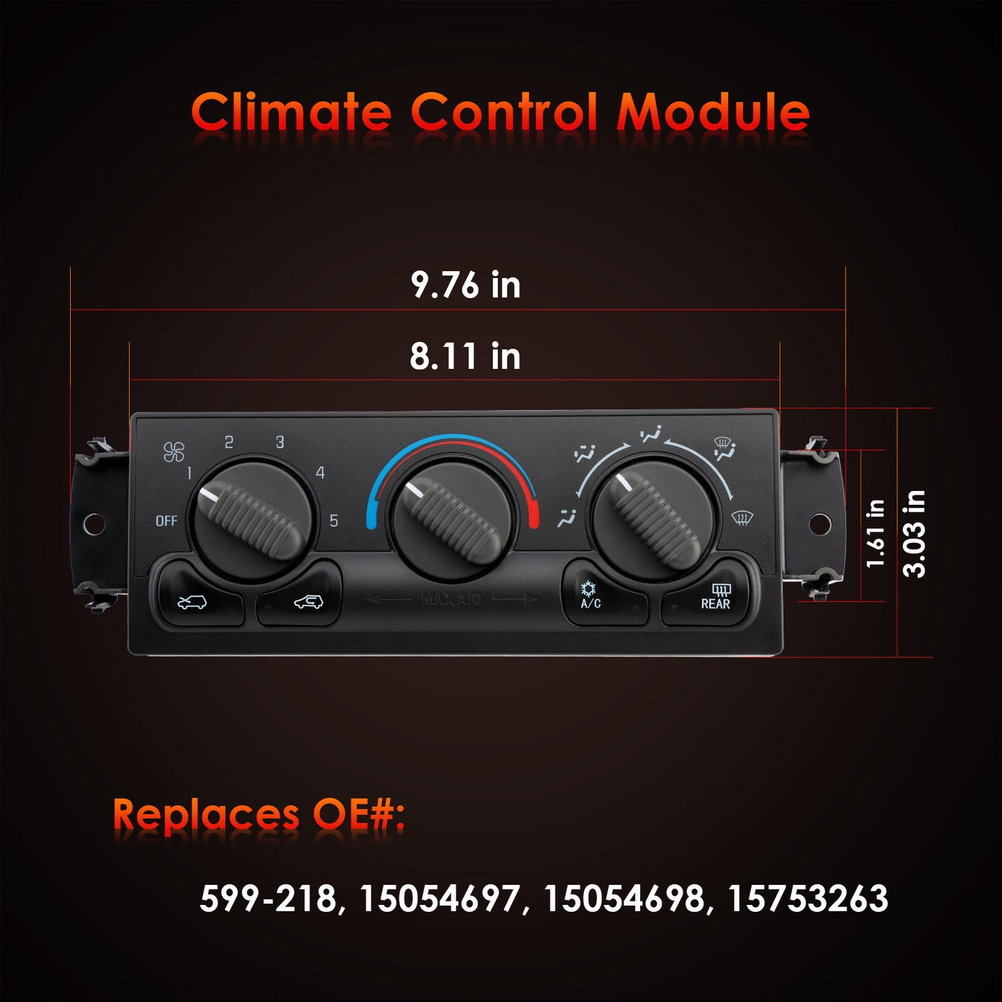 Heater A/C Climate Control Module Panel for 1999-2002 Chevy Tahoe Silverado GMC