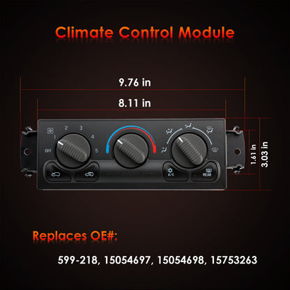 Heater A/C Climate Control Module Panel for 1999-2002 Chevy Tahoe Silverado GMC