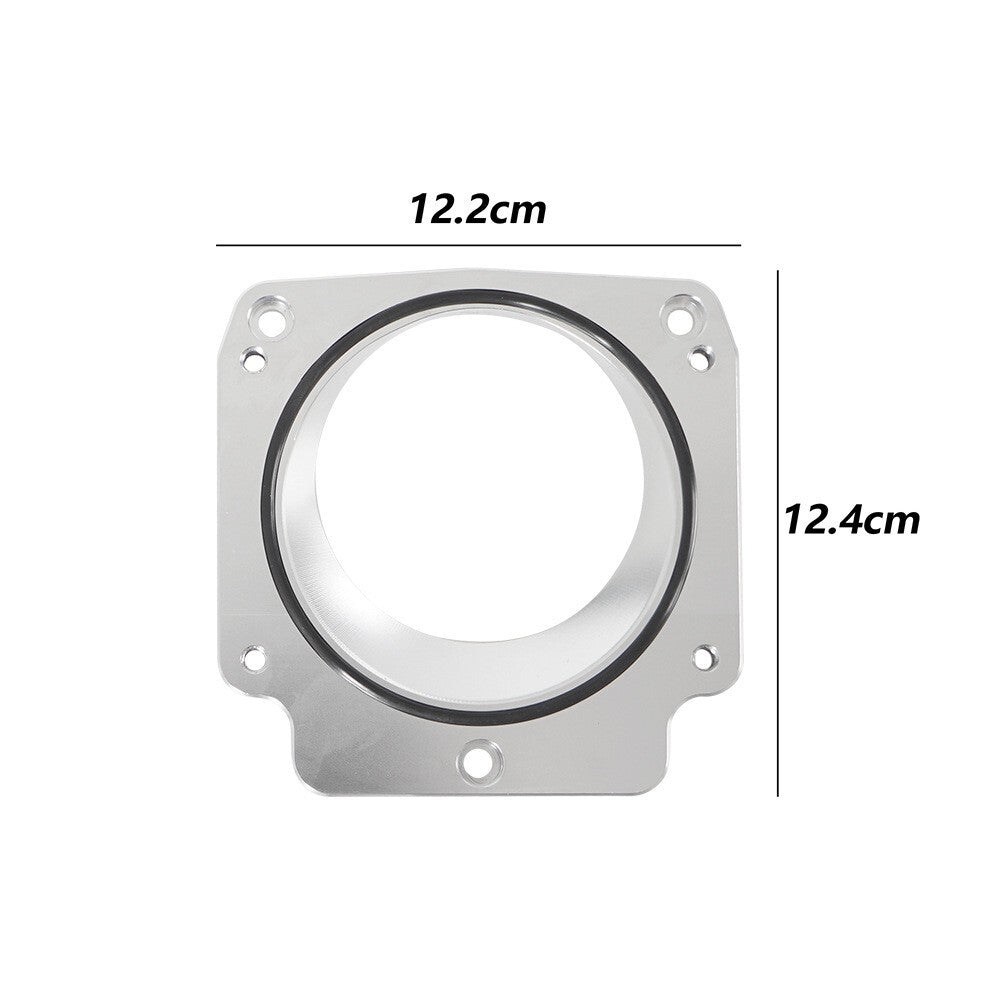 Aluminum Manifold Throttle Body Adapter Plate 3 Bolt Intake to 4 Bolt TB for LS