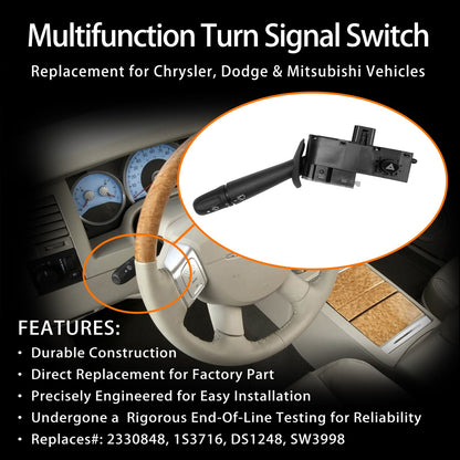 Turn Signal Windshield  Wiper Switch for 02-10 Dodge Ram Durango Chrysler Aspen