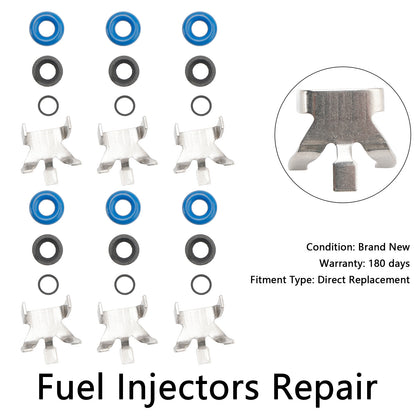 6PCS Fuel Injector Repair Seal Kit fit Ford F150 3.5L Turbo EcoBoost 2011-2016