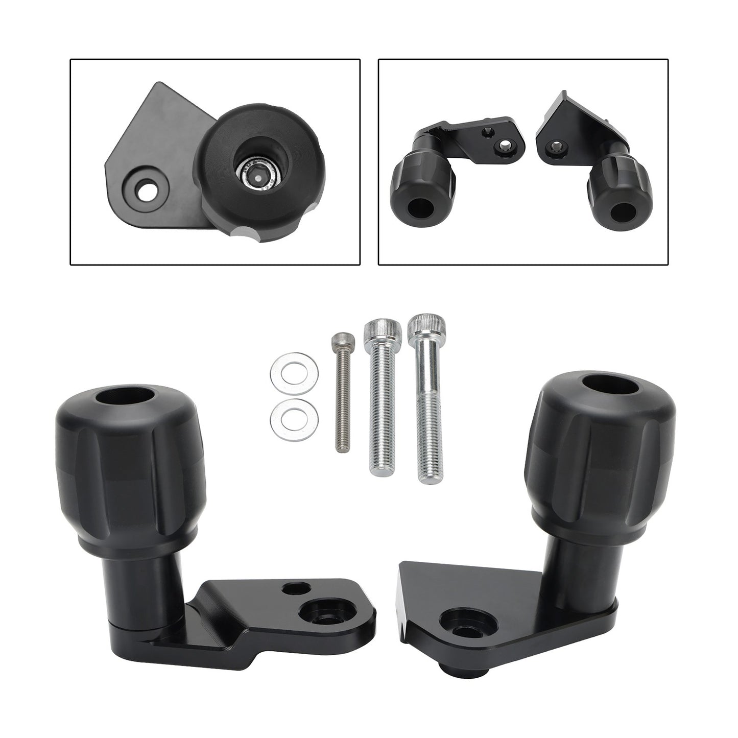 Crash Bobbins Protector Sliders Aluminum Black Fit For Suzuki Gsx-R 1000 R 17-21
