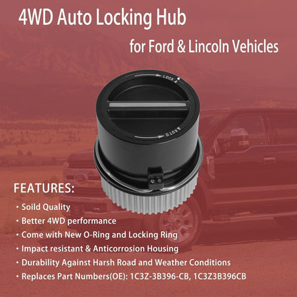 2Pcs 4x4 Front Auto Locking Hub For 1999-2004 Ford F250 F350 F450 F55 Super Duty