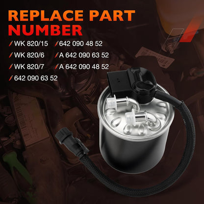 WK 820/18 Fuel Filter For 2006-2020 Mercedes Benz GLK200 Sprinter E250 2.1L 3.0L