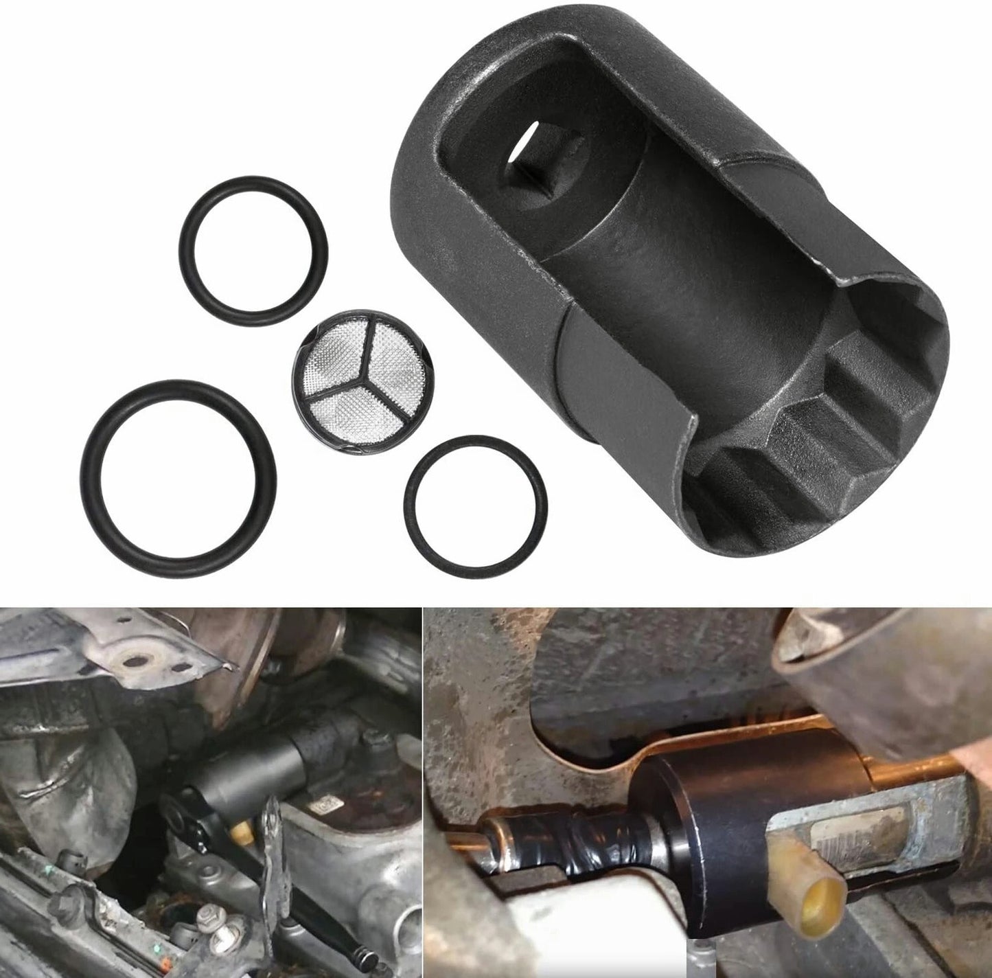 6.0 IPR Valve Socket with Seal Kit For 2003-2010 Ford 6.0L Powerstroke F250 F350