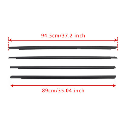 4PCS Door Glass Belt Outer Molding Weatherstrip For Suzuki Grand Vitara 09-13
