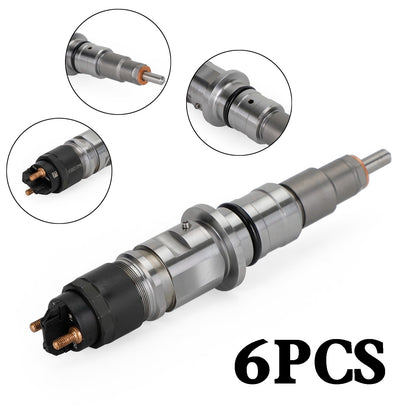 6PCS Common Rail Fuel Injector 0986435574 fit Dodge Cummins 6.7L 2013-2018