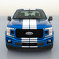 DUAL 8" VINYL RALLY STRIPES RACING STRIPE KIT + BONUS KIT For FORD F150 F-150