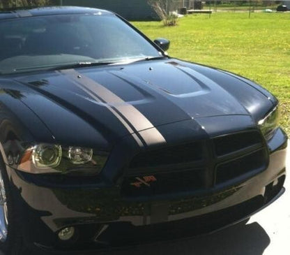 6" OFFSET VINYL RALLY STRIPE RACING STRIPE KIT + BONUS KIT For DODGE CHARGER