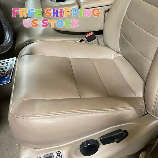 Solid Spare For Ford F250 F350 Super Duty 2002-07 Left/Driver Bottom Leather Seat Cover TAN