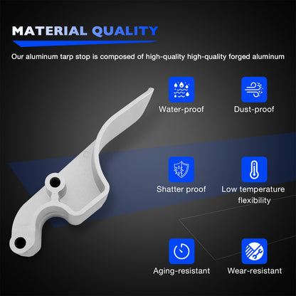6x Aluminum Tarp Stop Easy-Off Cast Upright Kit Pro Trucking Products 1705775-1