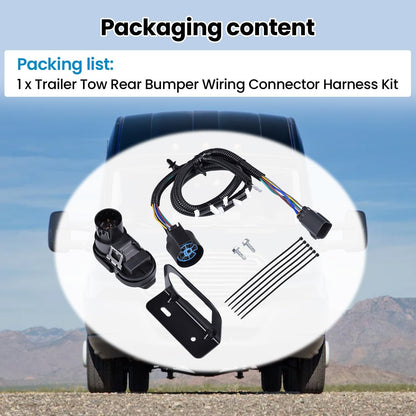 CK4T13B576KE Trailer Tow Wiring Connector Harness Kit Fit 15-19 Ford Transit 150