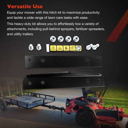 LawnMower Trailer Hitch Kit For Gravely Ariens 48 52 60 Zero Turn Mower 79108500