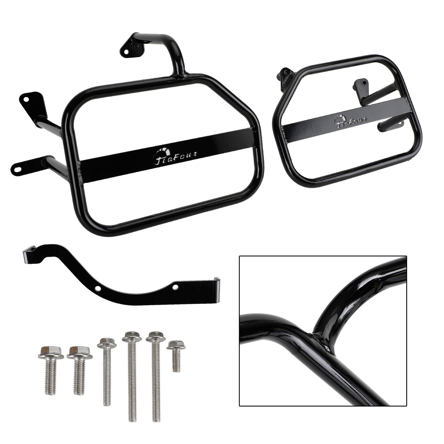 Side Saddle Bag Mounting Bracket Black Fit For Honda Ct125 20-22 Trail 125 21-22