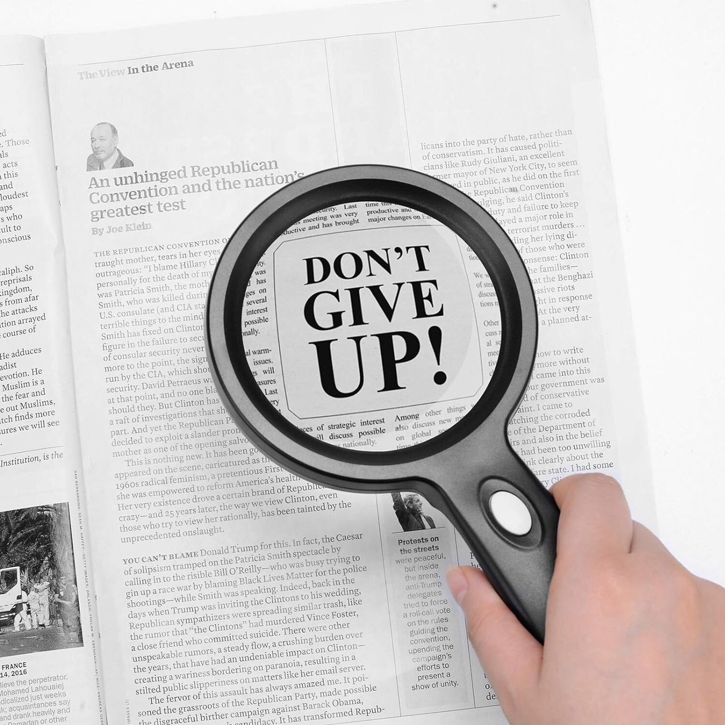 Magnifying Glass with Light, 10X Handheld Large Magnifying Glass 12 LED Illumina
