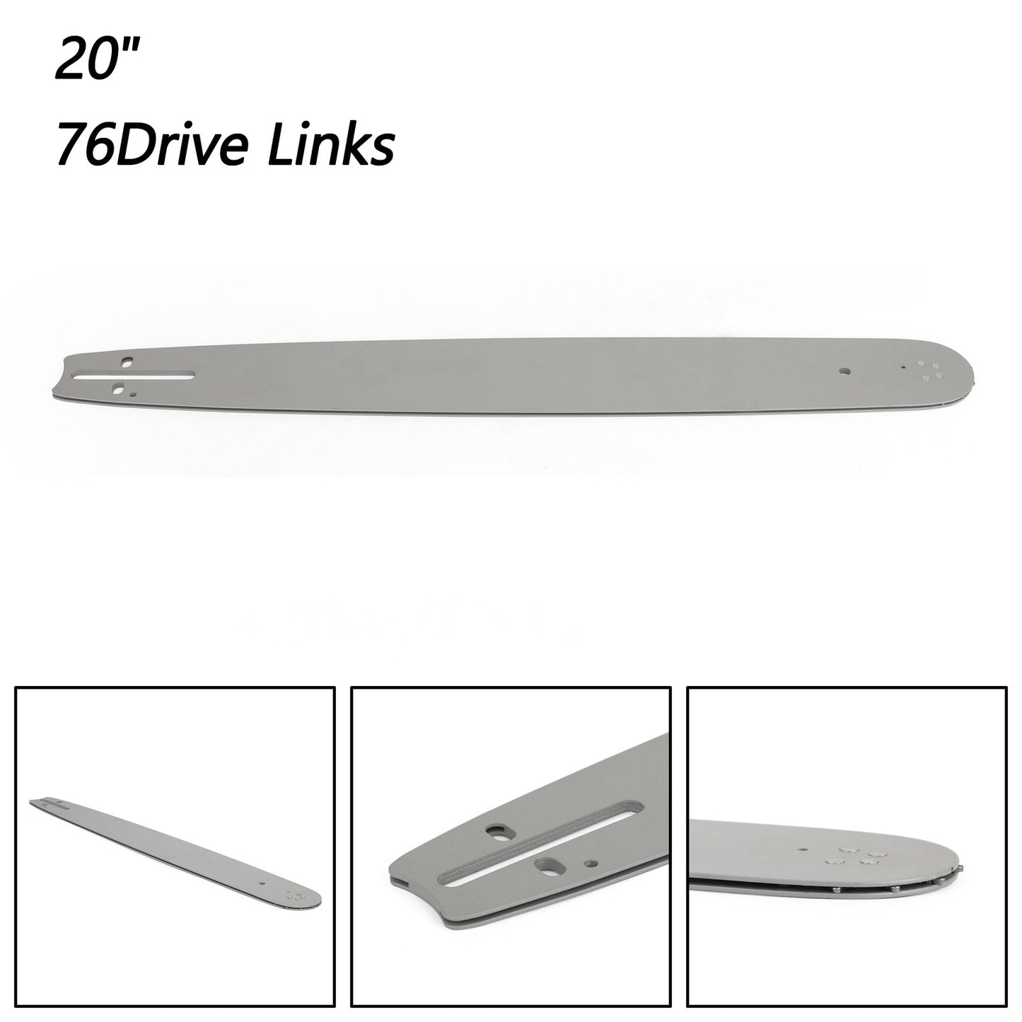 20" CHAINSAW GUIDE BAR For 52CC 58CC 62CC 68CC 76 Drive Links 0.325" 0.058 gauge