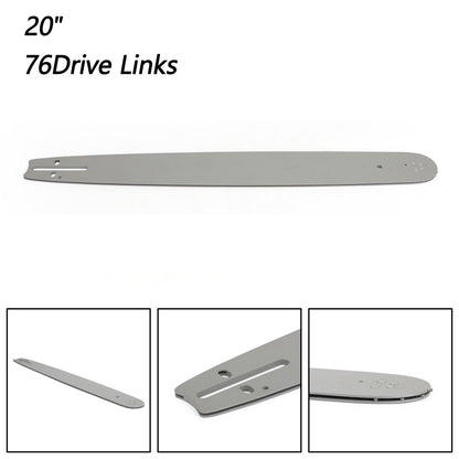 20" CHAINSAW GUIDE BAR For 52CC 58CC 62CC 68CC 76 Drive Links 0.325" 0.058 gauge
